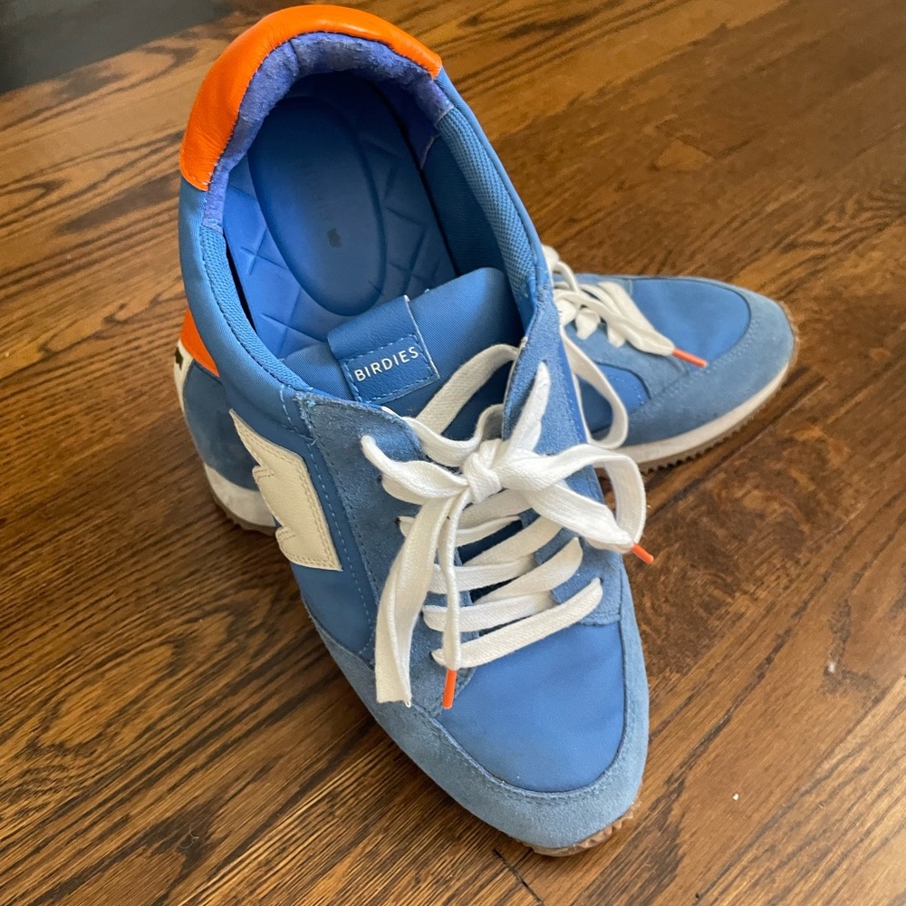 Birdies women’s Blue and Orange Sneakers